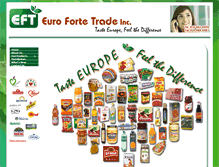 Tablet Screenshot of eurofortetrade.ca